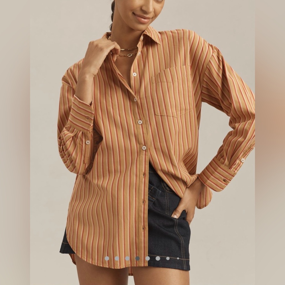 Anthropologie The Bennet Button down Shirt by Maeve NWT!